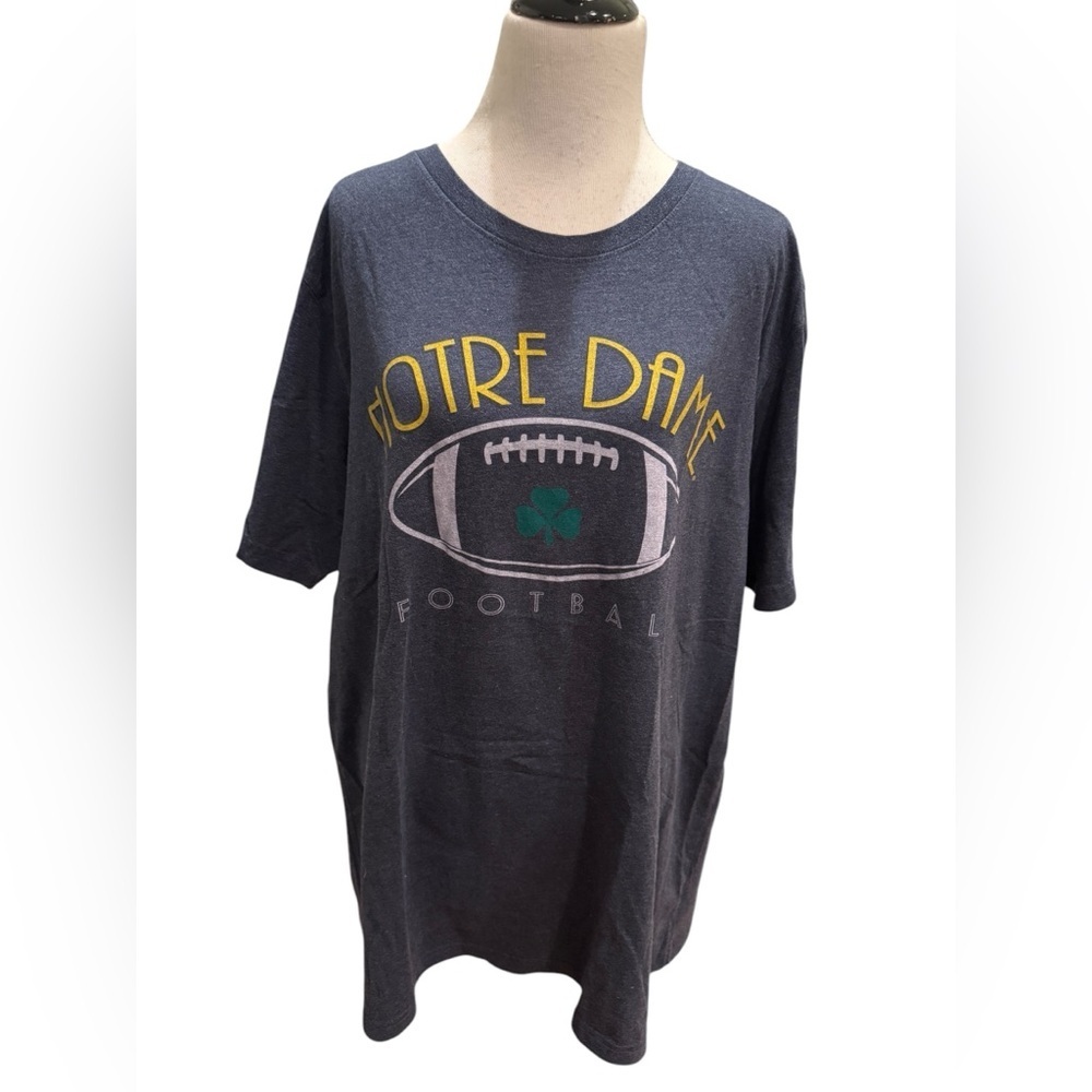 Notre Dame 30th Anniversary Gray Tee Graphic 2019. The Fighting Irish!  Size 4X